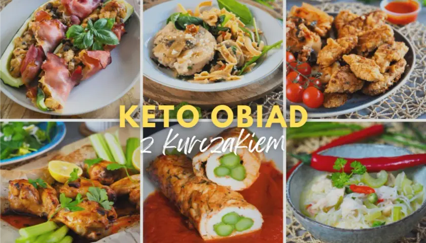 Keto obiady z kurczakiem: faszerowana cukinia, skrzydełka, rolada z szparagami i inne pyszne przepisy.
